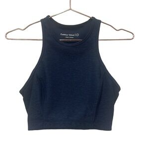 Outdoor Voices Navy Crop Top/ sports bra.  Size small
